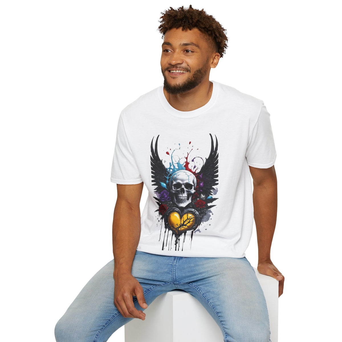Skeleton Heart T-Shirt, Skull Love Tee