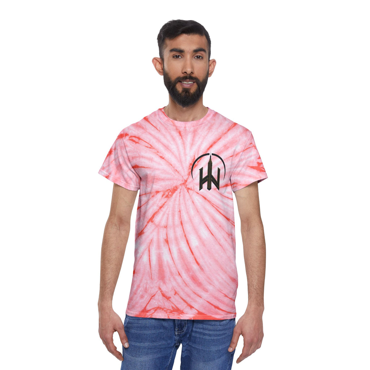 Bounce Beat Cyclone Tie-Dye Tee - Vibrant Yellow Graphic Shirt for Casual Style Party Raves Music Lovers