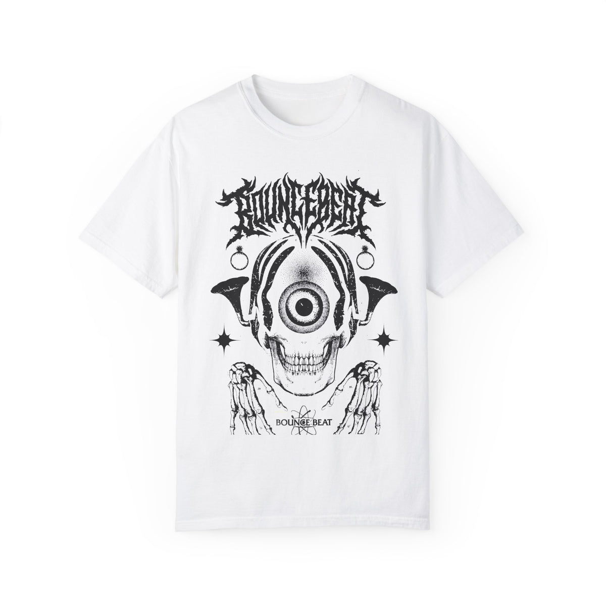 Bounce Beat Skull Designer T-shirt