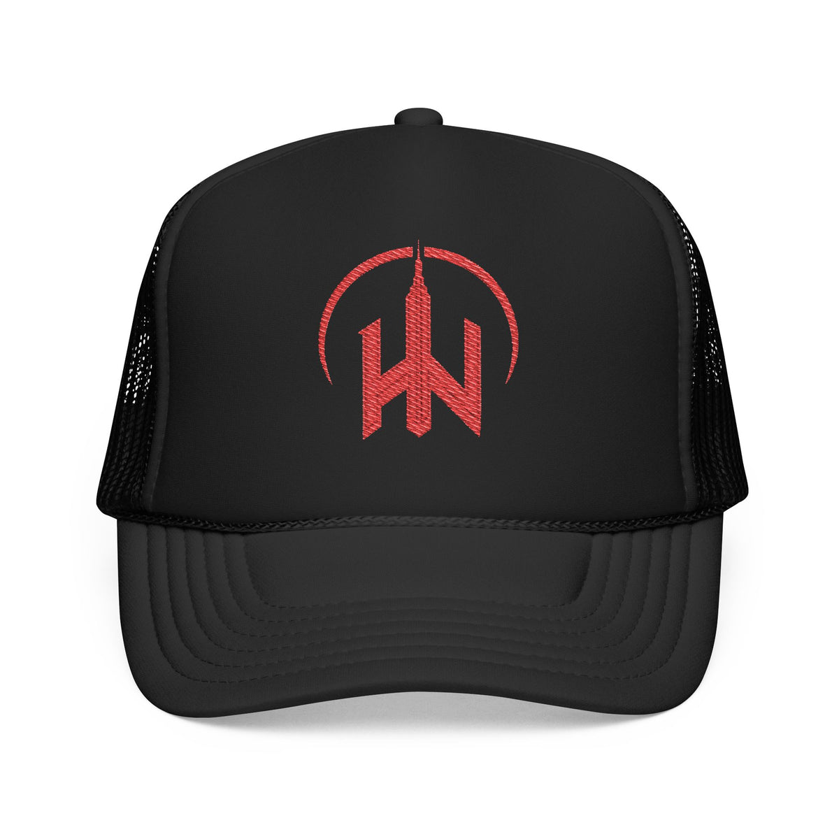 Embroidered Foam Trucker Hat - Stylish Casual Headwear, Perfect for Festivals, Outdoor Adventures, Gift for Music Lovers