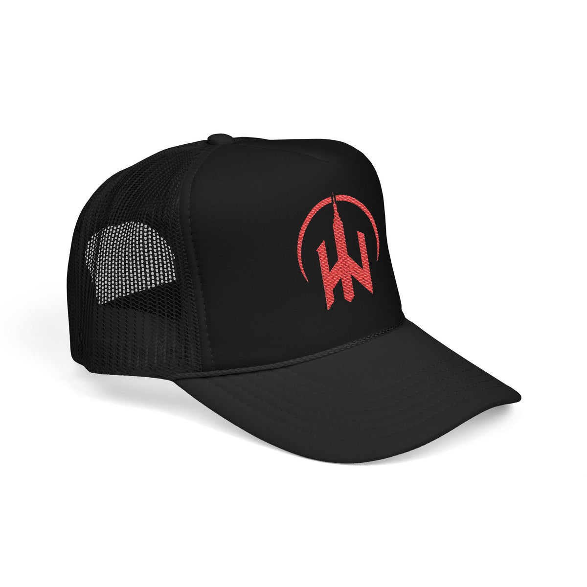 Embroidered Foam Trucker Hat - Stylish Casual Headwear, Perfect for Festivals, Outdoor Adventures, Gift for Music Lovers