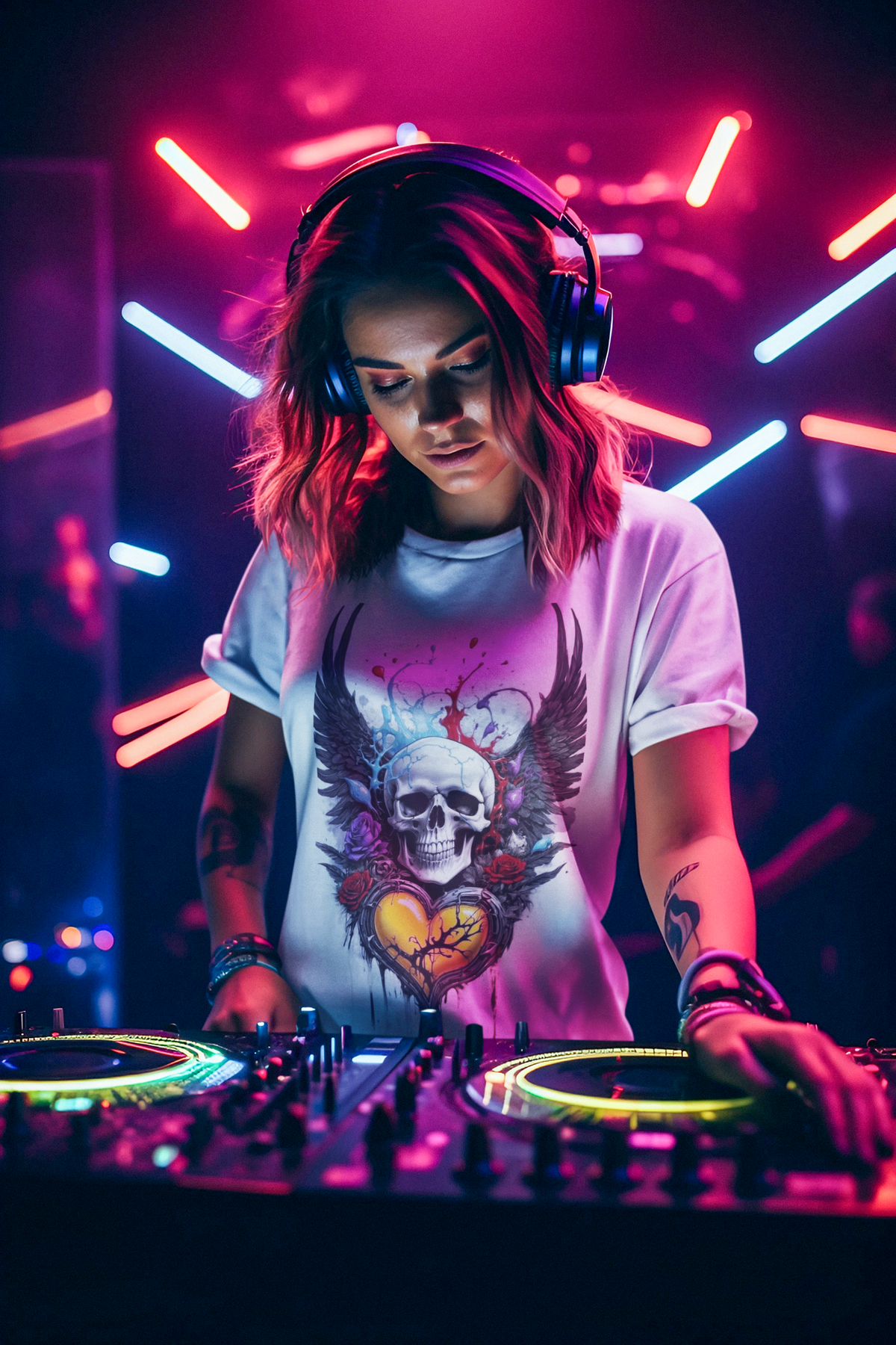Skeleton Heart T-Shirt, Skull Love Tee