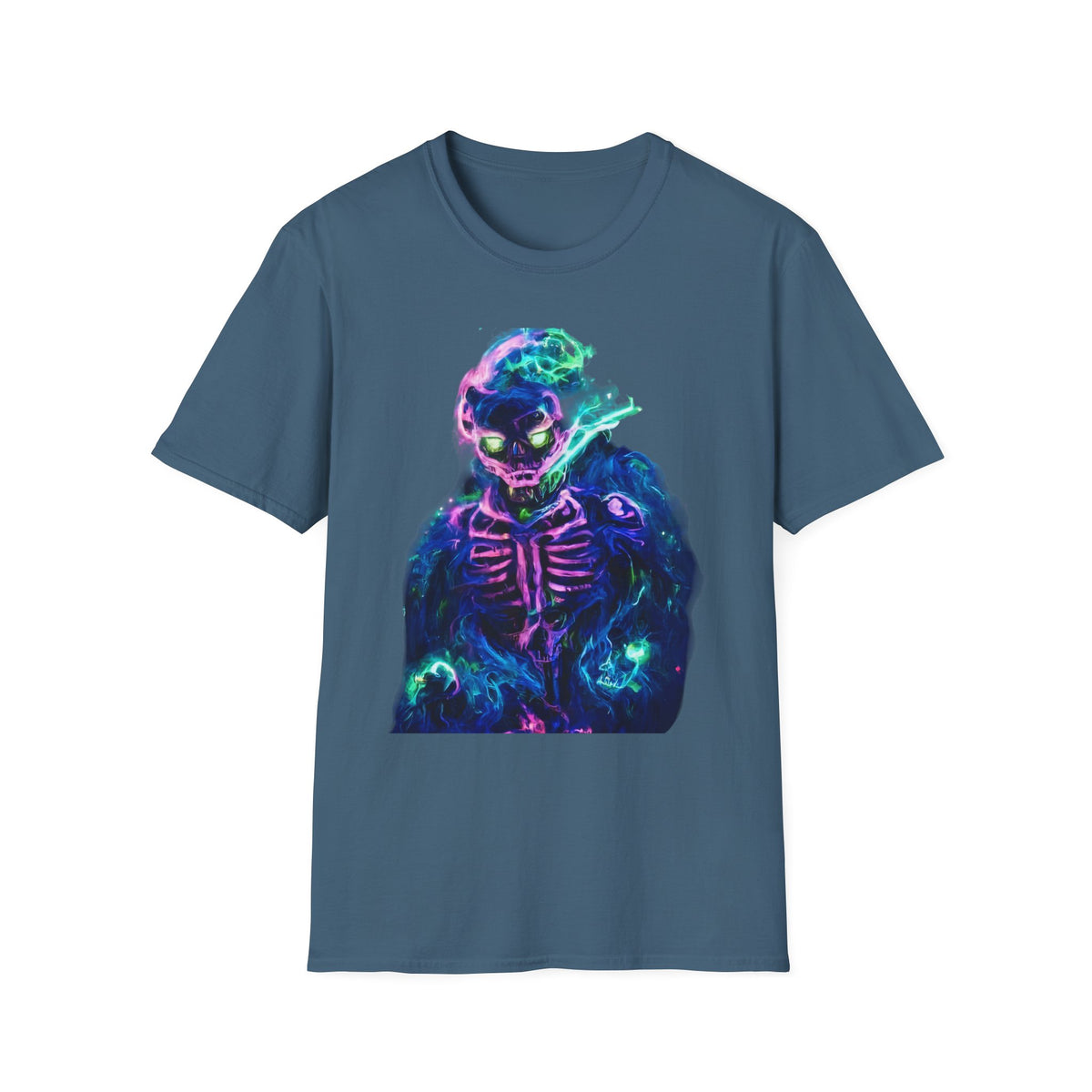 Skeleton Purple Fire T-Shirt