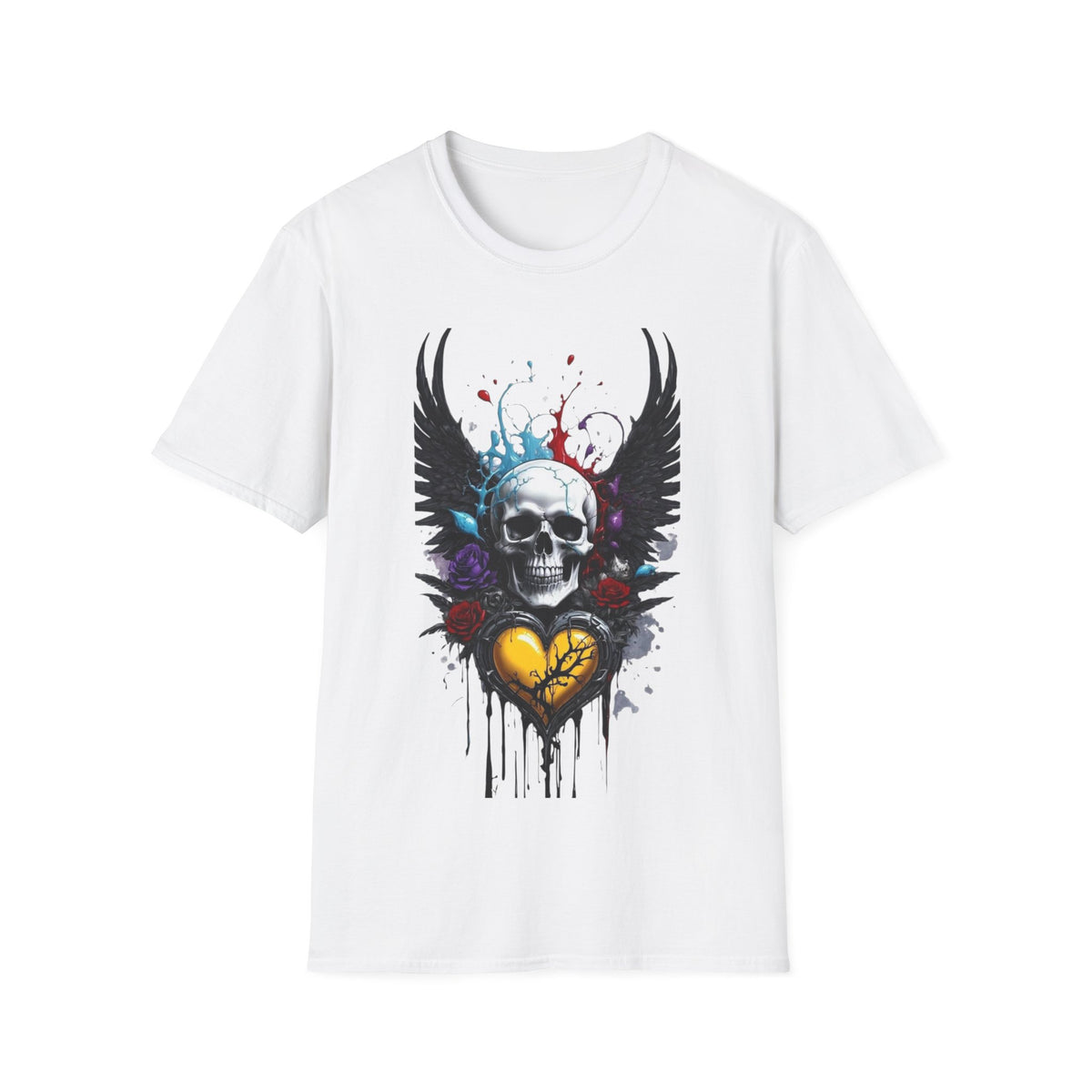 Skeleton Heart T-Shirt, Skull Love Tee