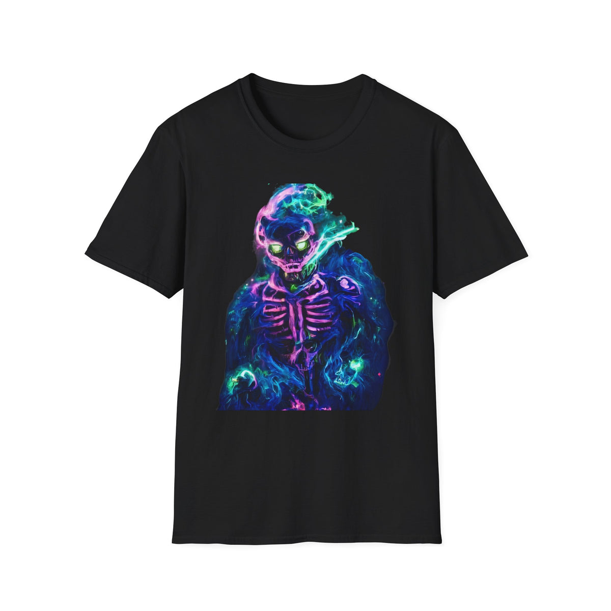 Skeleton Purple Fire T-Shirt