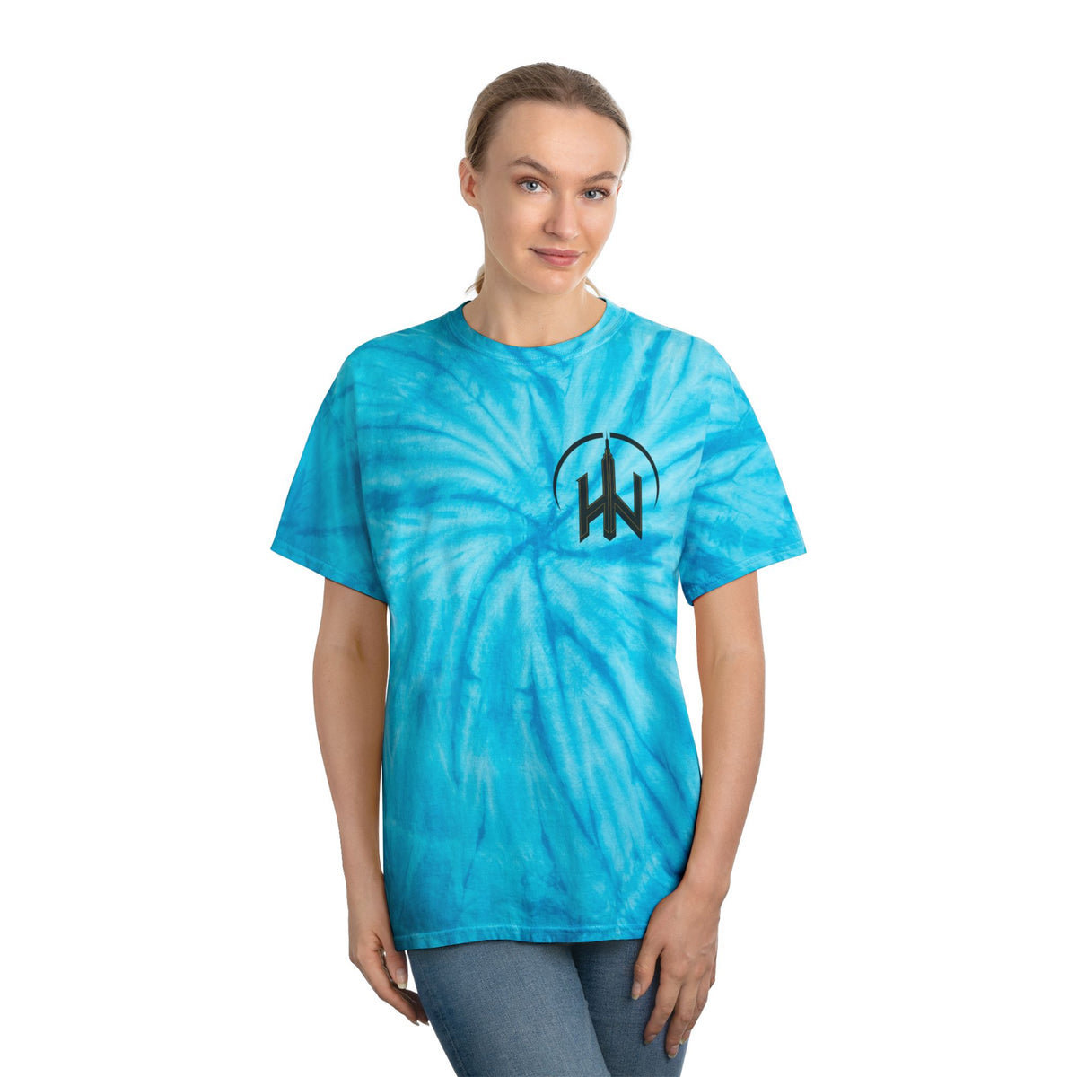 Bounce Beat Cyclone Tie-Dye Tee - Vibrant Yellow Graphic Shirt for Casual Style Party Raves Music Lovers