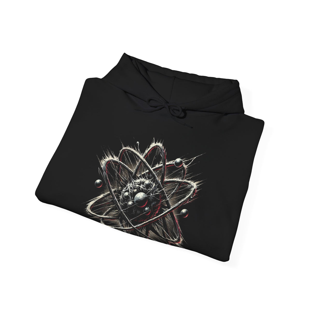 Bounce Beat Cosmic Energy Style Logo Softstyle Hoodie For Space Enthusiasts